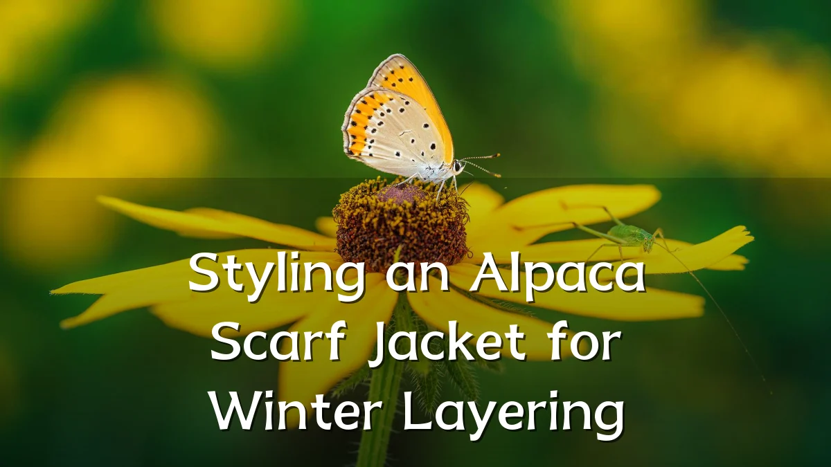 Styling an Alpaca Scarf Jacket for Winter Layering