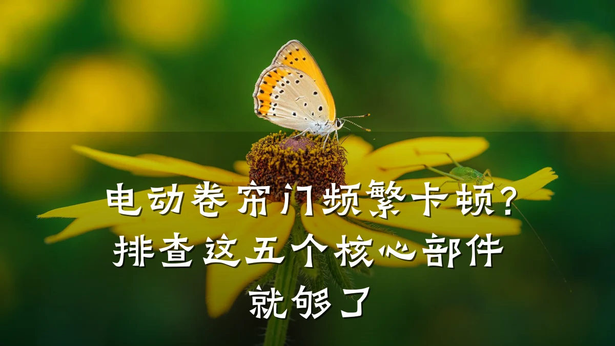 电动卷帘门频繁卡顿?排查这五个核心部件就够了